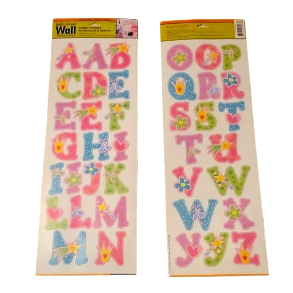 NEW Main Street Wall Creations Jumbo Wall Decals - Alphabet Collection